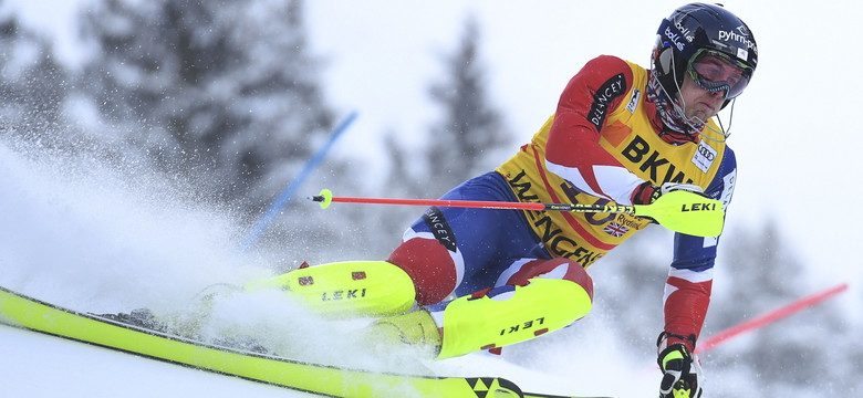 Alpejski PŚ: Dave Ryding prowadzi po pierwszym przejeździe slalomu w Kitzbuehel