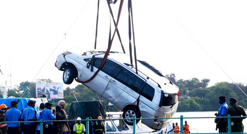Vehicle that plunged into Indian Ocean recovered from Likoni channel