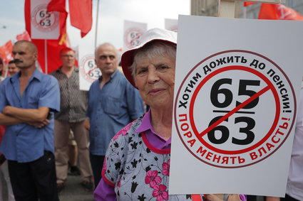 W Rosji protesty przeciwko podniesieniu wieku emerytalnego. "To grabież i ludobójstwo"