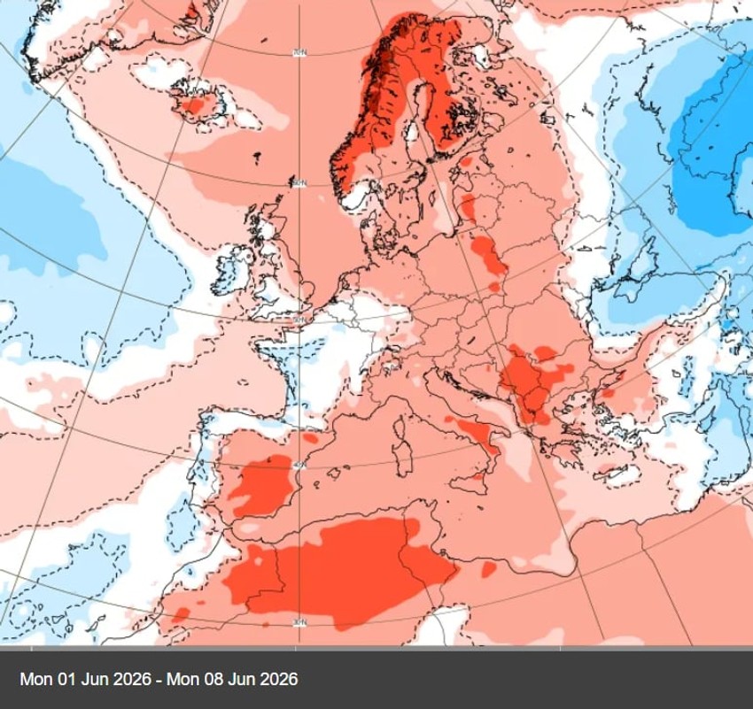 Mapa za period od 1. do 8. juna