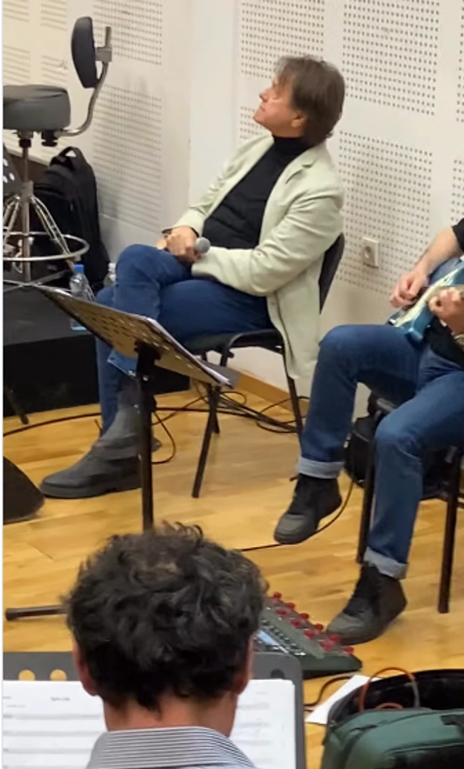 Zdravko Čolić na probi sa orkestrom