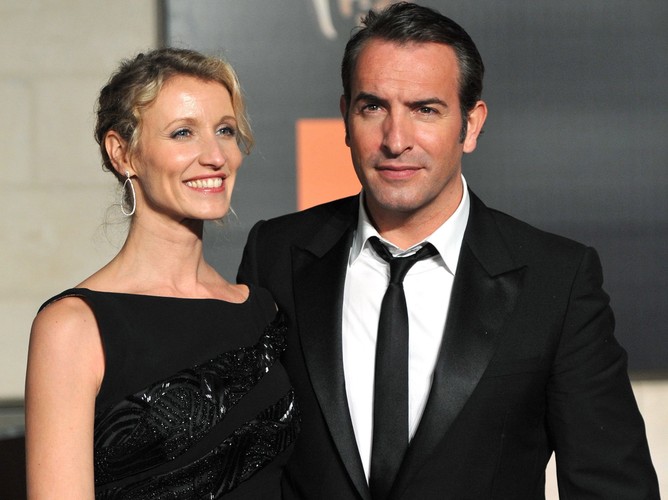 Jean Dujardin i jego żona Alexandra Lamy