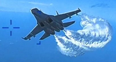 Tak Rosjanie zaatakowali amerykańskiego drona nad Morzem Czarnym. Jest FILM