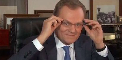 Donald Tusk w okularach! WIDEO