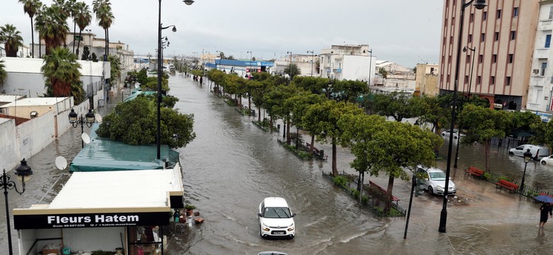 Paraliż w turystycznym kurorcie. Rekordowe opady deszczu zalewają Tunezję. Są ofiary