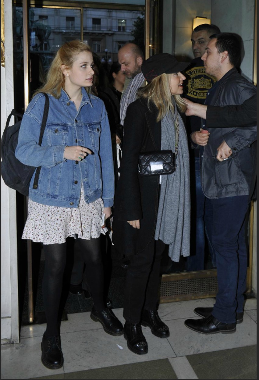 Anica Dobra sa ćerkom Minom