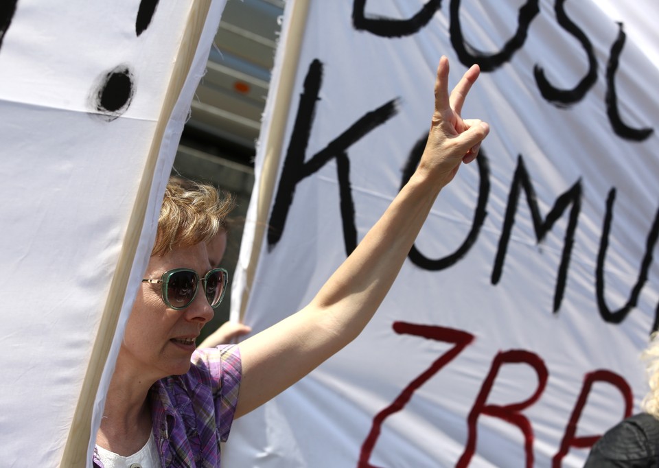 WARSZAWA WOJCIECH JARUZELSKI URODZINY PROTEST