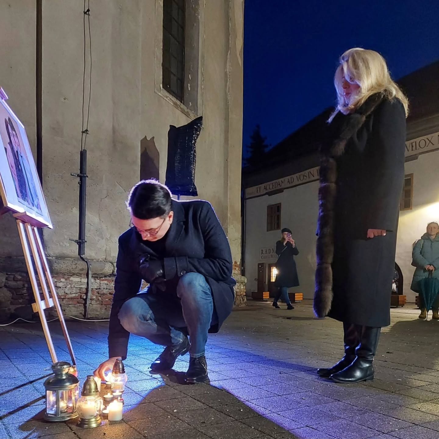 Čaputová a Rizman sa vo februári zúčastnili na pietnej spomienke v Pezinku.