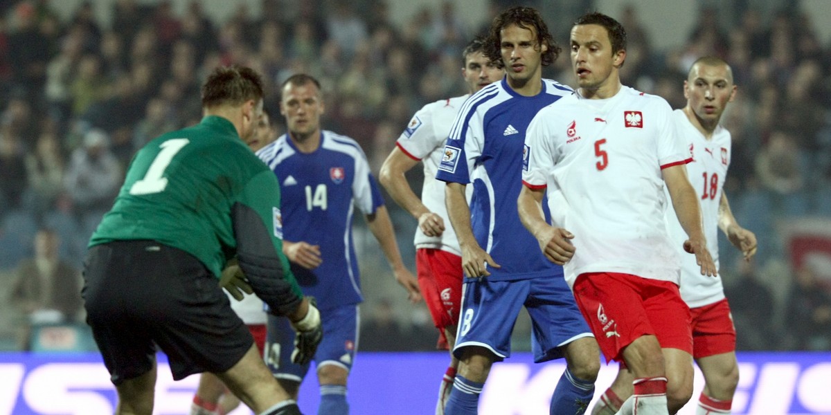 Mecz Słowacja-Polska w Bratysławie w październiku 2008 r.