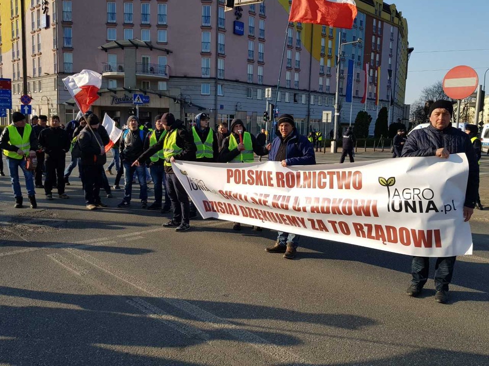 Protest rolników w Warszawie