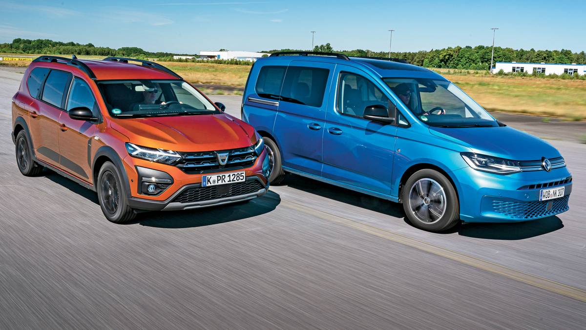 Dacia Jogger kontra Volkswagen Caddy - podwyższone kombi czy kombiwan?