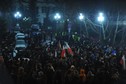 WARSZAWA DEMONSTRACJA PRZED SEJMEM (protest przed Sejmem od strony ul. Górnośląskiej)