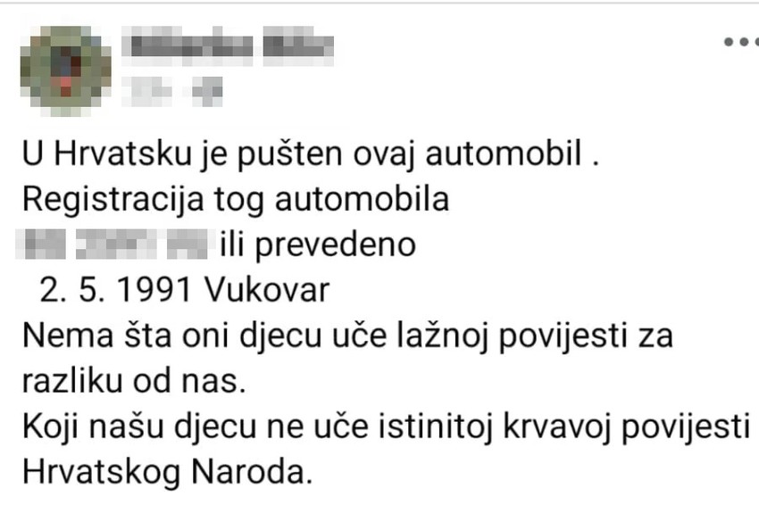 Objava na Fejsbuku