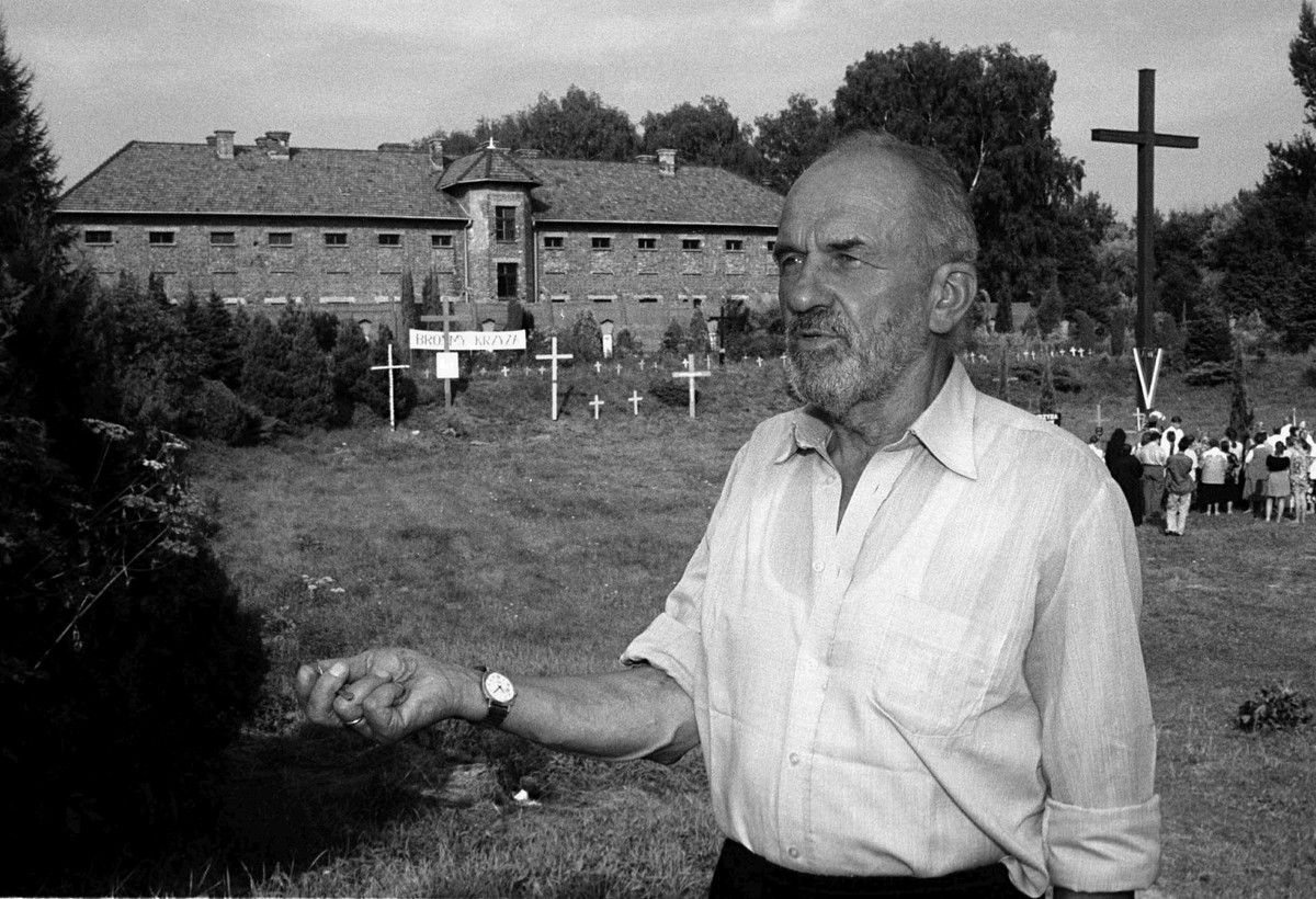 Kazimierz Świtoń na oświęcimskim Żwirowisku