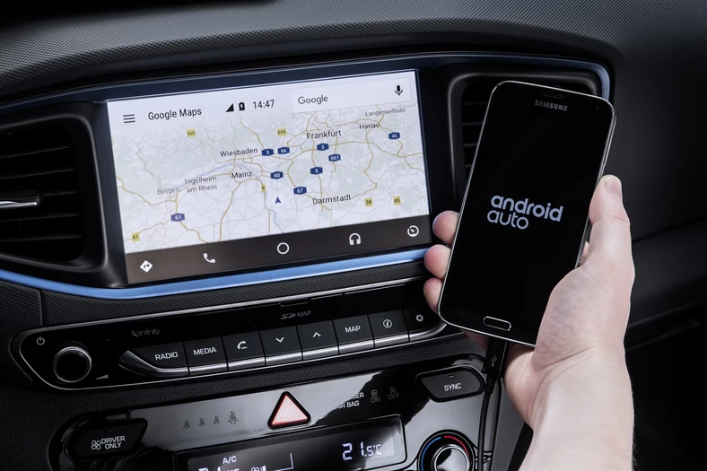 Android Auto w Hyundai IONIQ