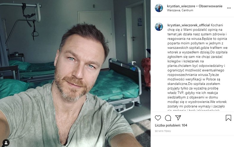 Krystian Wieczorek na Instagramie