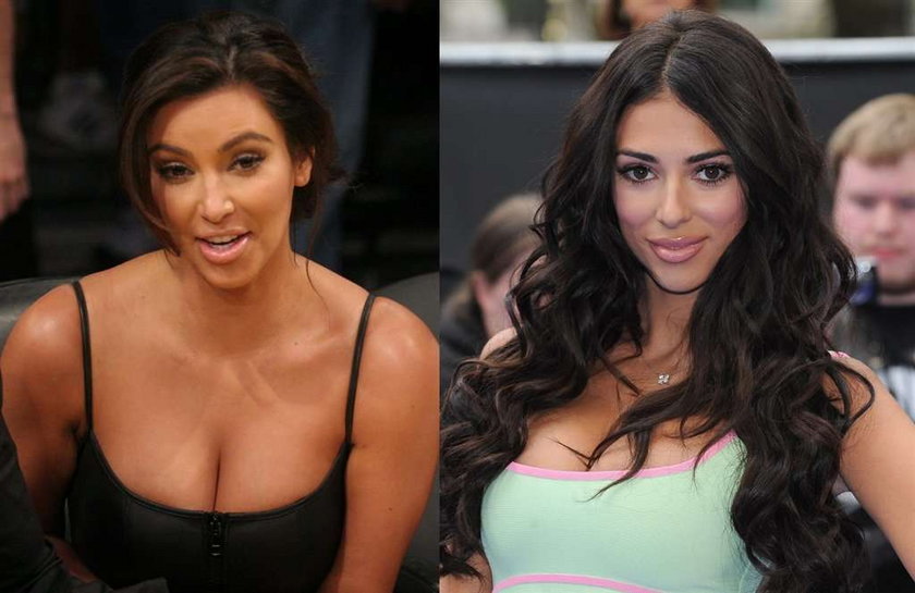 Sobowtór Kim Kardashian - Georgia Salpa sobowtór Kim Kardashian