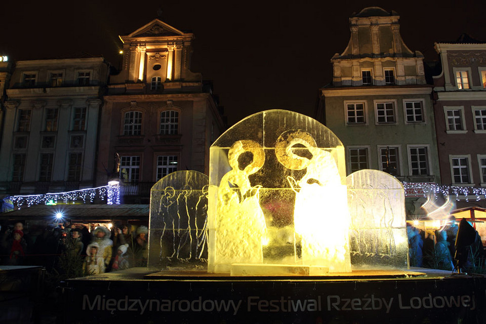 Polska - Poznań - Festiwal Rzeźby Lodowej