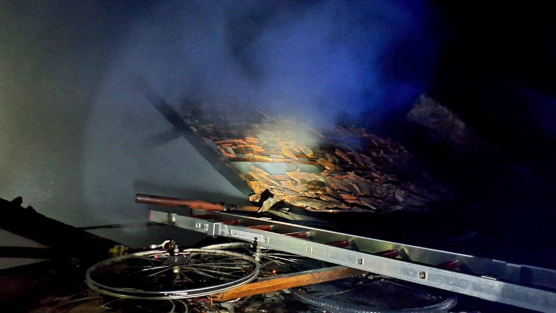 Požiar rodinného domu Šaštín-Stráže