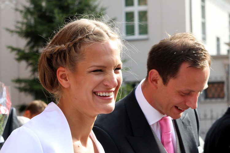 Julia Michalska z mężem