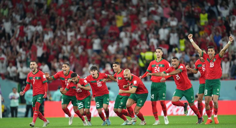 Morocco reached the World Cup quarter final for the first time in their history