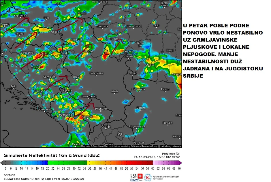 Nestabilno, hladno, pljuskovi, vetar, grmljavina