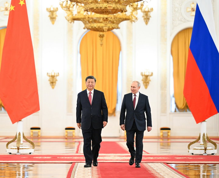 Prezydent Xi Jinping z wizytą w Moskwie, 21 marca 2023 r.