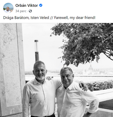 Orbán Viktor Facebookon búcsúzott régi barátjától.