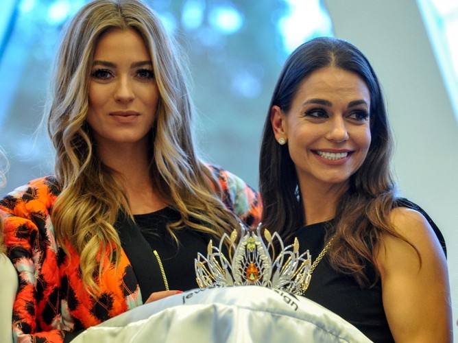 Marcelina Zawadzka - Miss Polonia 2011 i Aleksandra Spieczyńska - Miss Polonia 1993