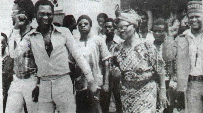 Fela and his mum,Funmilayo Ransome-Kuti a leading woman activist in Nigeria 