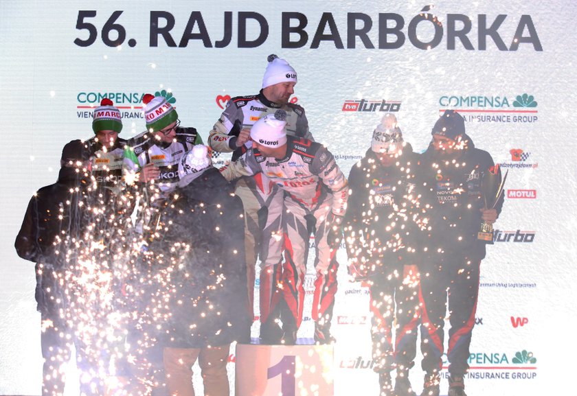 Podium 56. Rajdu Barbórka