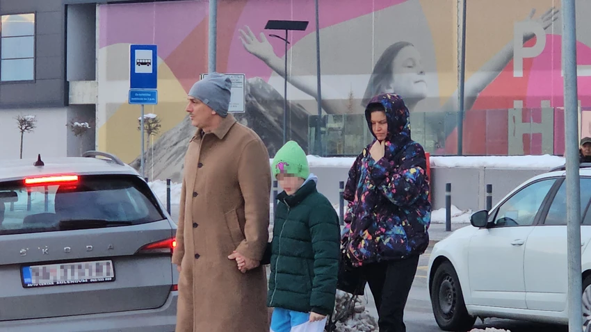 Bane Tomašević sa porodicom