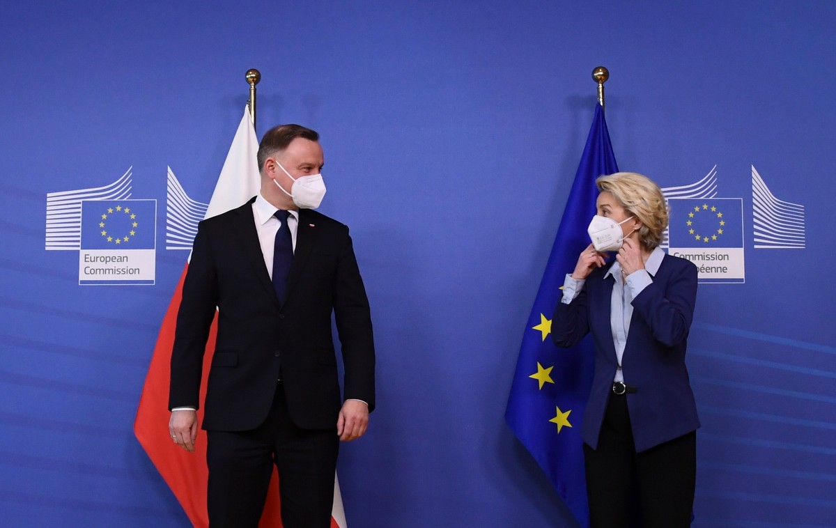 Ursula von der Leyen i Andrzej Duda