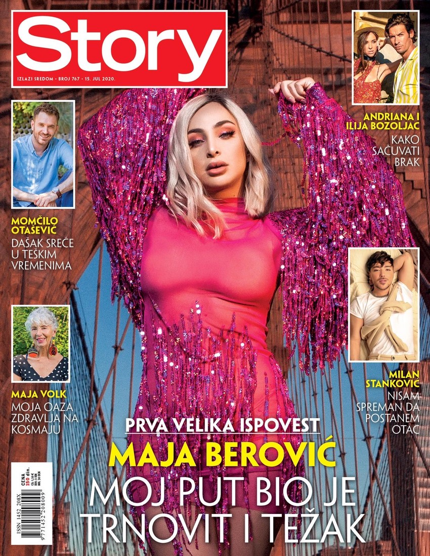 Maja Berović na naslovnoj strani magazina "Story"