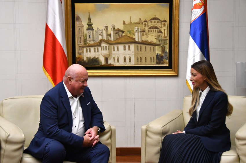 Adrijana Mesarović i kancelar Austrije Kristijan Štoker