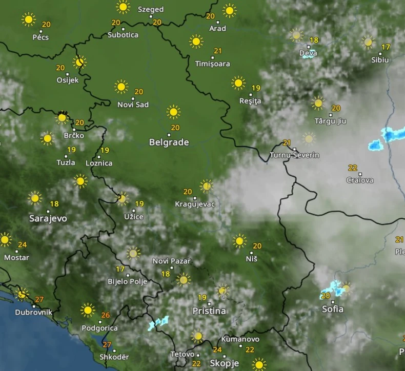 Nevreme napušta Srbiju u 11h sutradan