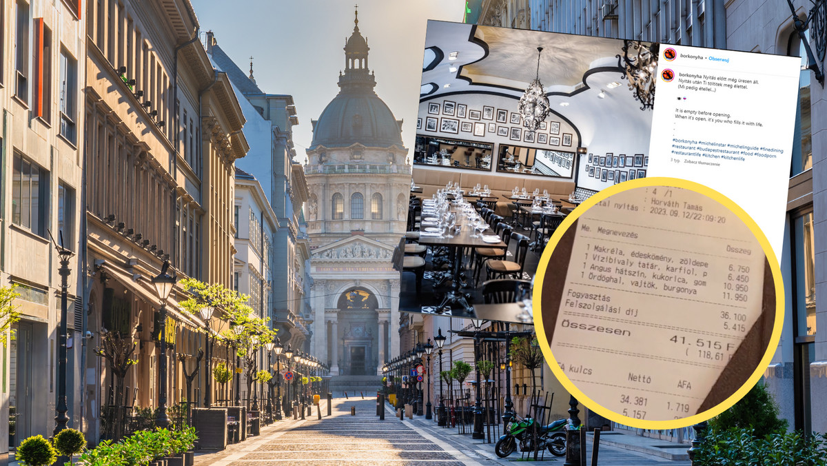 Polka pokazała paragon z luksusowej restauracji w Budapeszcie. "Przystępna cenowo"
