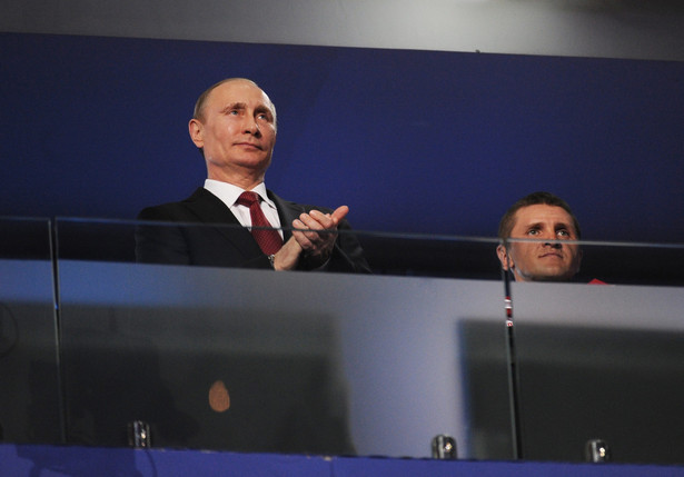 Władimir Putin podczas ceremonii zakończenia paraolimpiady w Soczi. Fot. EPA/MIKHAIL KLIMENTYEV/RIA NOVOSTI/PAP/EPA