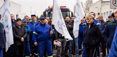 Protest w Łodzi. Czego domagają się pracownicy Grupowej Oczyszczalni Ścieków?