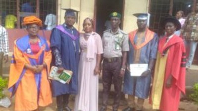 Two inmates at Awka Custodial Center, Anambra State, graduate with PGD and B.Sc degree respectively (NAN)