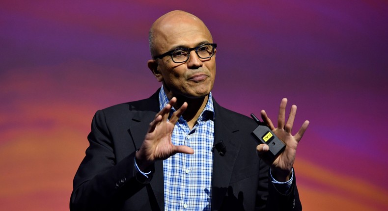 Microsoft CEO Satya Nadella.GERARD JULIEN/AFP via Getty Images