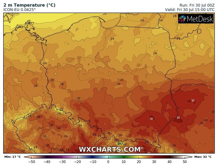 Na Podkarpaciu może pojawić się dziś upał