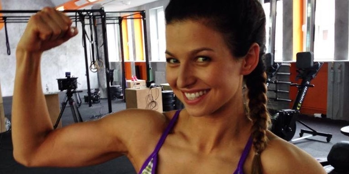 Anna Lewandowska na sesji Nike