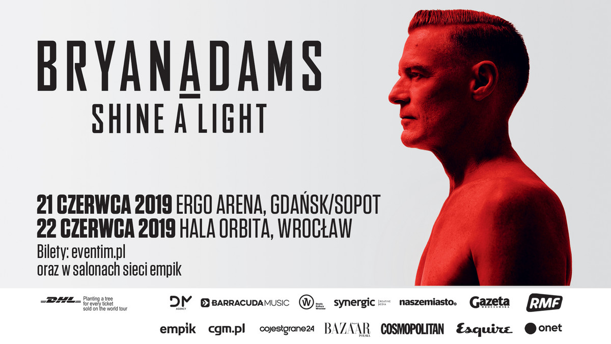 Bryan Adams: Dwa koncerty w Polsce - Gdańsk i Wrocław. Bilety w sprzedaży