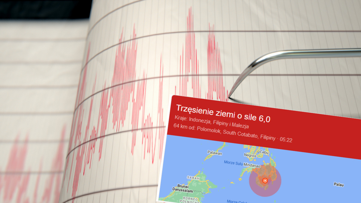 Filipiny. Silne trzęsienie ziemi o magnitudzie 6,3 na południu