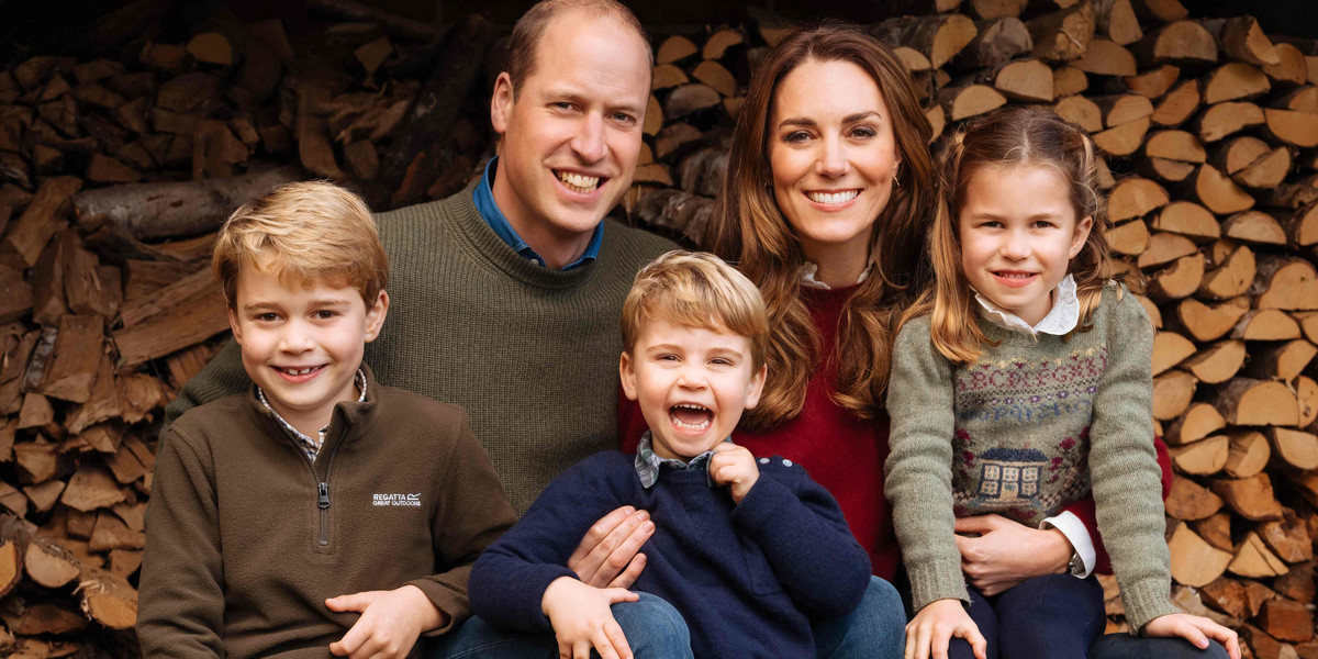 Książę William, Kate Middleton i trójka ich dzieci