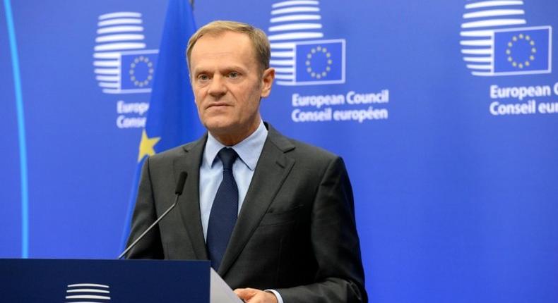 Donald Tusk says the EU and US have no option except to co-operate with US President-elect Donald Trump