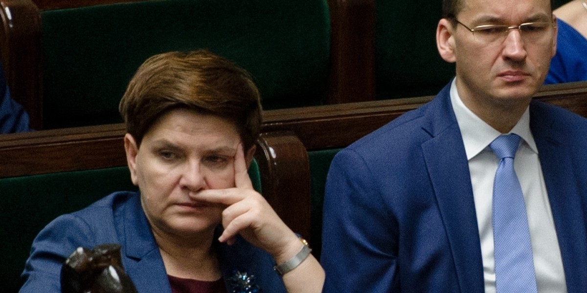 Beata Szydło i Mateusz Morawiecki