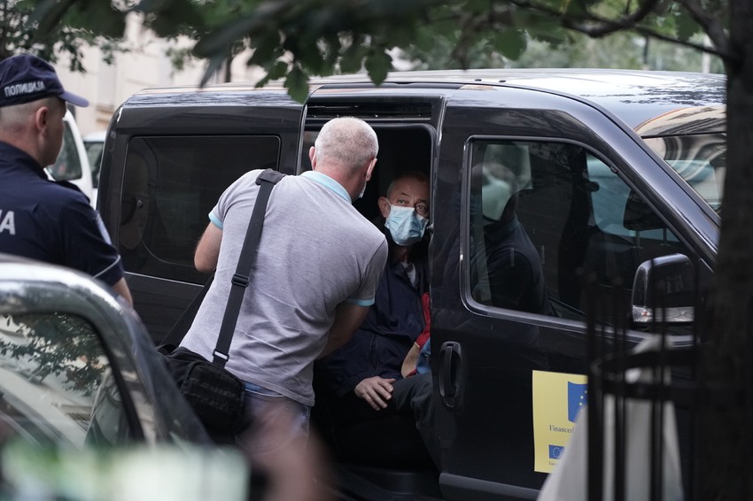 Miroslav Mika Aleksić po izlasku iz pritvora