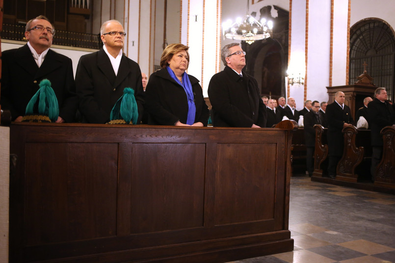 Prezydent Bronisław Komorowski modlił się z górnikami